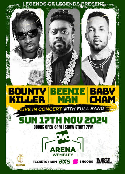 Bounty Killer, Beenie Man &amp; Baby Cham (OVO Arena)